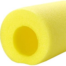 JEGS Roll Bar Padding | Fits 1” - 1-3/4 “ Tubing | 1-5/8 “ Inside Diameter | 36” Long | Made In USA | Yellow | Offset Hole | 1 Per Package