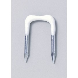 ELPA ST-34NH Steple 3/4 Wire Cable, Inner Dimension/0.3 inch (8.0 mm), White, 40 Pieces