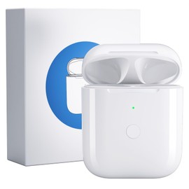 Uluck Airpods Charging Case, Airpods Case Replacement for AirPods 1 & 2, Airpods 1 & 2, Airpods 1 & 2 Charger, 450mAh Airpod 2 Case Replacement, Replacement Airpod Charging Case, Airpods Charging Case