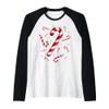 Candy Cane Christmas Candy Matching Family Raglan Baseball Tee
