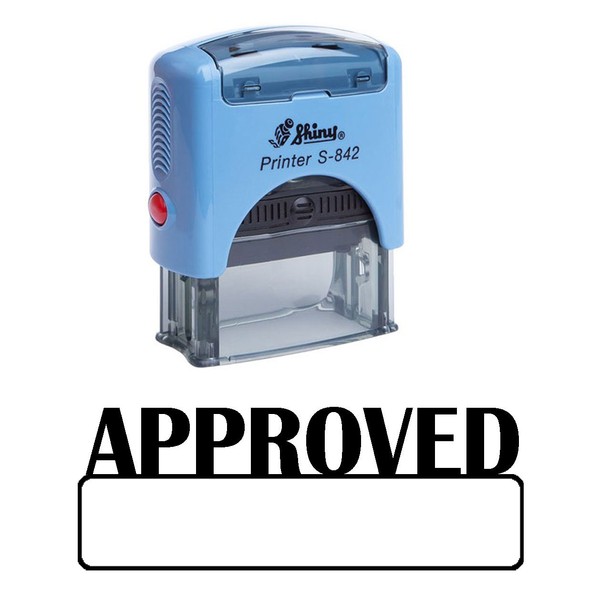 Printtoo Approved Self Inking Rubber Stamp Office Stationery Custom Shiny