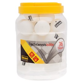 Idena 40169 Table Tennis Balls Pack of 36 in White, Diameter Approx. 4 cm According to ITTF Competition Guidelines, 1 Star Quality, for Club, Leisure and Hobby Athletes