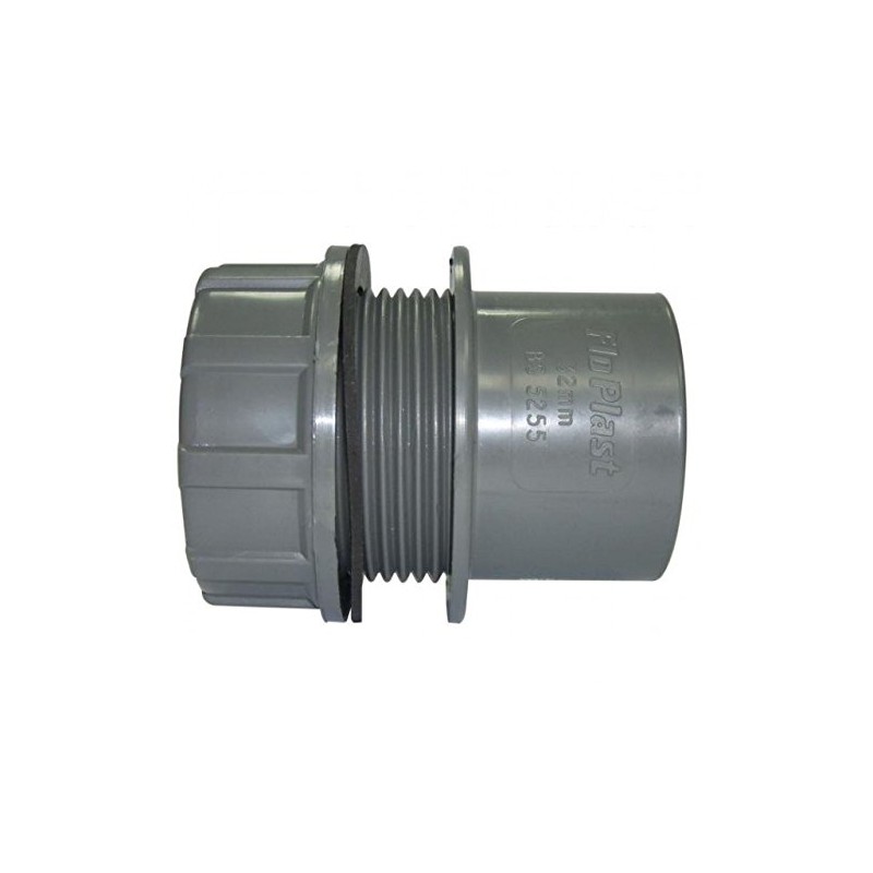 FLOPLAST Solvent Grey 40mm (43mm) Tank Connector