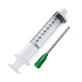100 Pieces 10ml 10cc Industrial Syringes with 14 GA 1-1/2" 1.5" Blunt TIP Needles - Great for Glue Applicator, Oil Dispensing