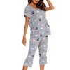 ENJOYNIGHT - Conjunto de pijama de algodón para mujer, con