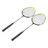 1 Pair Green Badminton Racket Set Fashionable Lightweight Comfortable Grip