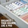 RAPTUROUS Adjustable Deep Drawer Divider – 6" Tall, Expandable 13-22",
