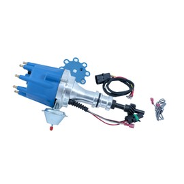 Top Street Performance JM7702BL Ready-To-Run Distributor with Blue Cap