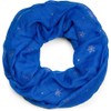 styleBREAKER Ladies Loop Scarf with Glitter Snowflake Print, Soft Tubular