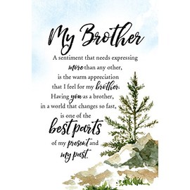 Dexsa My Brother Woodland Grace Series 6" x 9" Wood Plaque with Easel