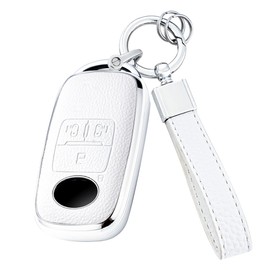 Unhoke Rise-Compatible Key Case, Rocky, New Tuft, Key Cover, Roomy, Smart Key Case, Fits Both Side Sliding Doors, etc., Key Holder, Premium, Lightweight, Scratch Resistant, Stylish, TPU (Silver)