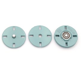 5Pcs/Set Snap Buttons Metal Buckle Buttons Invisible Buckle for Coat Clothing Sewing Accessories (#12 Light Blue, 18mm)