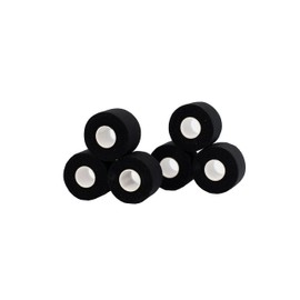 Vendari Sports Tape 3.8cm x 10m Pack of 6 Ideal for Sports, Rehab and Fitness (Black)