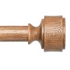 Wood Curtain Rods for Windows 48 to 84 Inch, Adjustable