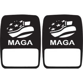 JeepTails USA American Flag MAGA Tail Light Covers (Non-LED) Compatible with Jeep Gladiator Black 1 Pair