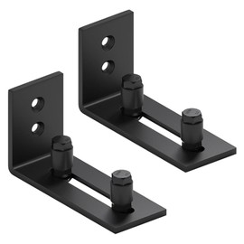 Limeow 2 Pieces Rail Sliding Door Fitting Sliding Door Floor Guide Floor Guide Sliding Door Sliding Door Complete Set Floor Guide Rollers for Barn, Room Door, Sliding Door in the Living Room