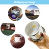 Game Table Stainless Steel Cup Holder Insert, Jumbo Drop-in Water