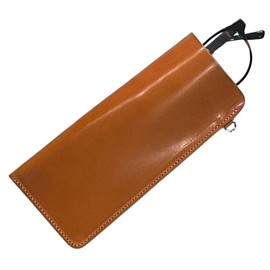 Acacia Style Tochigi Leather Glasses Case, Made in Japan, Genuine Leather, Gift Boxed, Camel