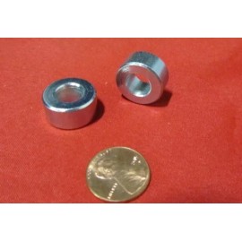 Basic Zinc Plate Steel Spacer, NO.3/8" Screw, 3/4" OD x .380" ID x 3/8" Length, 6pc