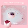 KASTU Dried Flower Bath Salt Balls,4 Pack,Rose Extract Essential Oils,Moisturizing