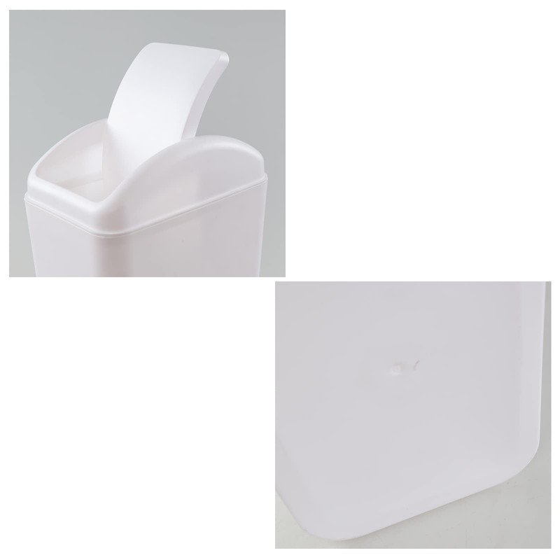 Yesdate Cubo de basura de 3,5 galones con tapa basculable,