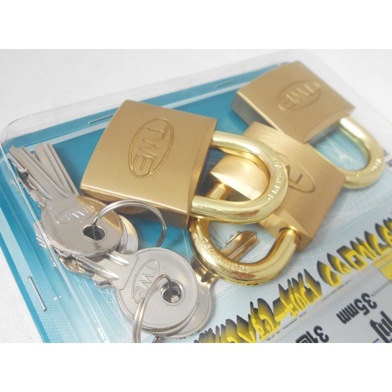 WAKI TWE Identical Key Cylinder Locks, 1.4 inches (35 mm),