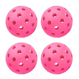 TZWAY Indoor and Outdoor Pickleball Balls - USAPA Approved - X-40 Pickleball Balls - High Elasticity & Durable - 4 Pack Pink