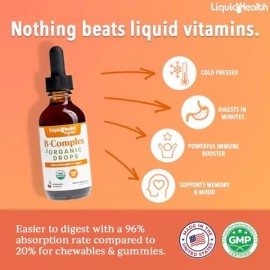 Liquidhealth Vitamina B Complejo Orgánico Líquido 2 Pack