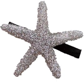 Starfish shaped Crystal Hair Clips Hairpins,Shining rhinestones,French Style Hair Pins,Hair Clip Beauty Tools For Women,Ladies Girls Headwear Styling Tools Hair Accessories(silvery)