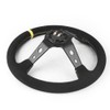 14 Inch 350mm Car Steering Wheel Suede Leather Drift Racing