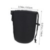 TEHAUX 2PCS Neoprene Lens Pouch Bag for Camera Lenses Drawstring