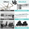 MAJALiS Over Sink Dish Drainer Drying Rack, 2 Tier Stainless