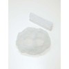 川西 Industrial Non-woven Fabric Disposable Hair Caps, White, 100 Pieces x
