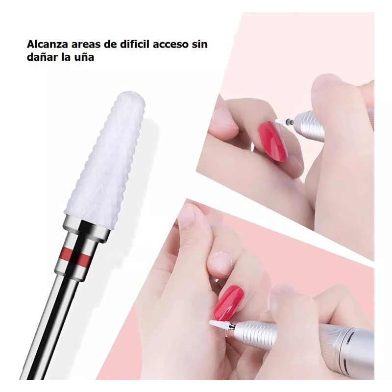 Yooshi Juego Brocas De Uñas Lima Juego Pulidor Drill Cerámica