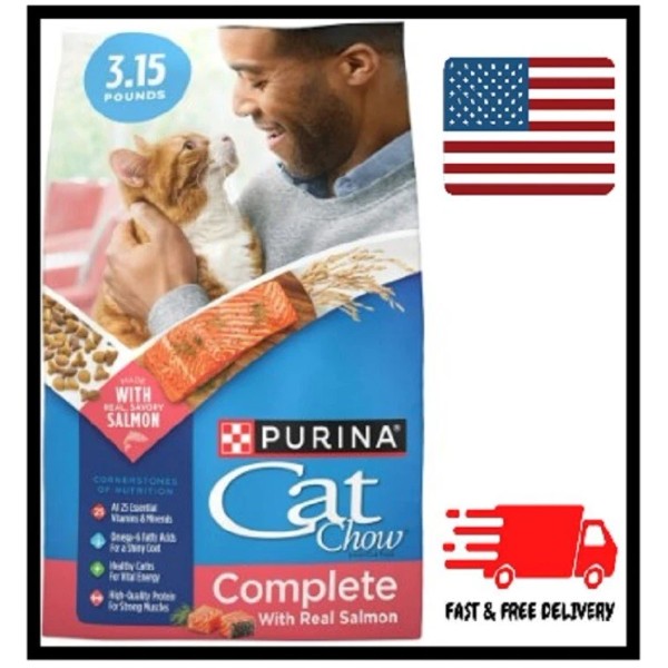 Cat Chow Purina Cat Chow Complete, Dry Cat Food, Salmon,