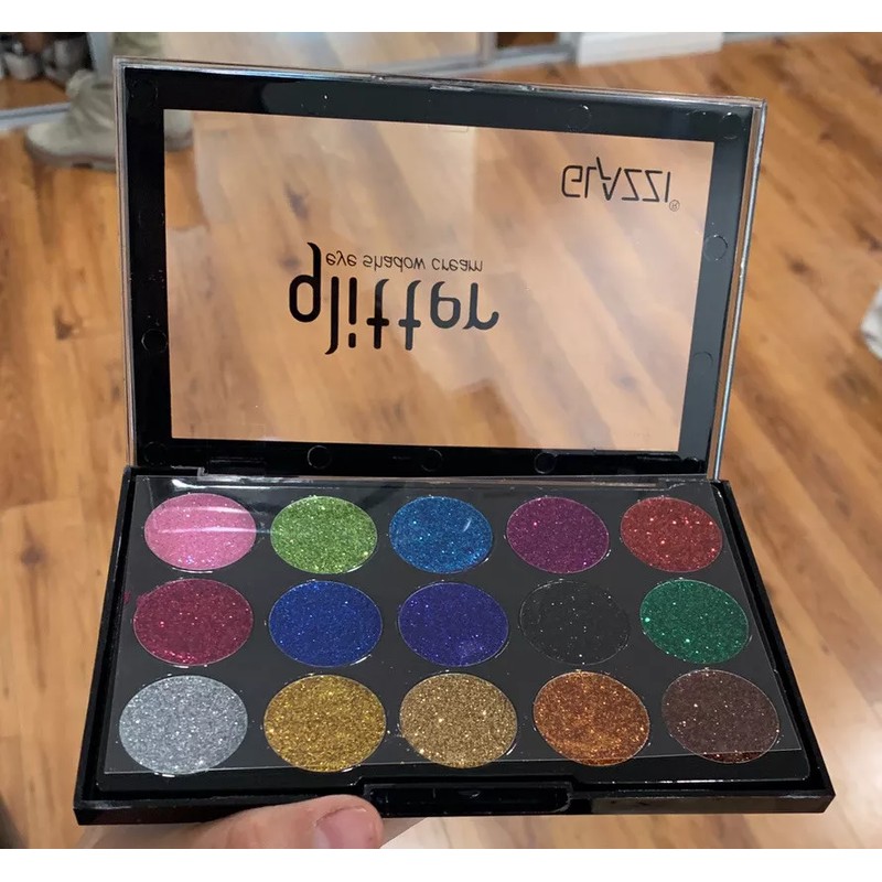 Glitter Eyeshadow 15 Colors Matte Makeup Kit Shimmer Eye Shadow