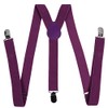 Men's and Y Shape Suspender Set Adjustable Elastic Solid Color