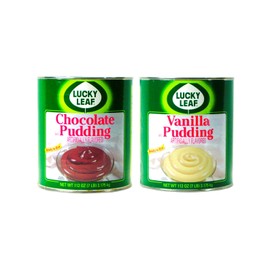 Lucky Leaf Ready To Use Premium Pudding, Two 7 lb (112 oz.) #10 Cans (Variety Pack)