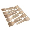 200PCS Disposable Mini Wooden Spoons, Disposable Wooden Dessert Spoons, Portable