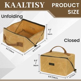 Heavy Duty Tool Storage Organizer, Tool Pouch with Metal Zipper + Handle, 16 OZ Waxed Canvas Tool Bag | 3-Pack | Army Green + Khaki + Grey