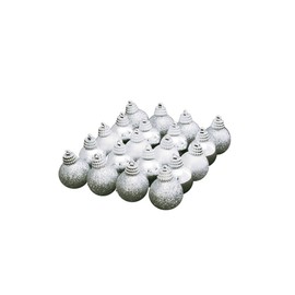 フローレックス(FLOREX) クリスマスデコレーション オーナメント 3色アソートシルバーボール 径3cm XO-1800