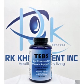 1 Bottles TEBS for Macular Degenaration Eye Vitamins AREDS 2 - 3 Months Supply