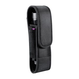 Taschenlampe Holster, Taschenlampen Tasche für Ausflüge, Nylon Taschenlampe Halter Abdeckung, Taktische Taschenlampenholster, Taschenlampen Schutz für Taschenlampen von 14cm bis 17cm(Schwarz)