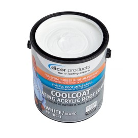 Dicor RP-IRC-1 CoolCoat Roof Coating - White, High-Performance Formula, 1 Gallon