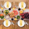 Eboot Bamboo Silverware Set 18/8 Stainless Steel Tableware Set Natural