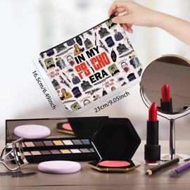 WCGXKO TV Show Inspired Makeup Bag Horror Movie Gift Serial Killer Gift for TV Show Fans (Psy Bag)