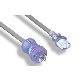 RiteAV Hospital Grade Heavy-Duty Power Cord, NEMA 5-15P/C13 14AWG 15A 125V 15FT