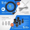 Simple Deluxe 1056GPH Submersible Water Pump 5 Threaded Nozzles and