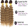 Omber Bundles Honey Blonde Human Hair Bundles T4/27 Blonde Deep