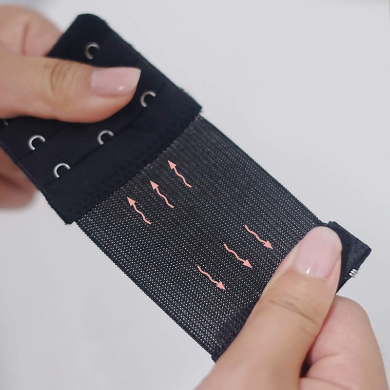 Yesmin Pack of 3 Bra Strap Extenders Extensions Elastic Extender